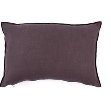 Vanelli Home Warm Winter Siyah Overloklu Antrasit 35x55 cm Dikdörtgen Kırlent Kılıfı
