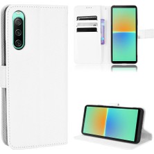 Mellow Mall Sony Xperia 10 V Manyetik Cüzdan Kapak Için Kılıf Kickstand Kart Tutucu (Yurt Dışından)