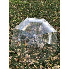 Dzc Kuzenler Avm 8 Telli Fiber Iskelet Otomatik Açılır Şeffaf Şemsiye