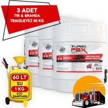 Turbopax 3 Adet 20 Litre Konsantre Ağır Vasıta Tır & Branda Temizleyici (1/60 Konsantre)