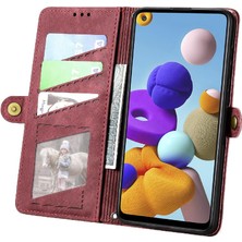 Mellow Mall Samsung Galaxy A21S Için Flip Case Kapak Kılıf Cüzdan Basit (Yurt Dışından)