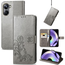 Mellow Mall Realme 10 Pro Dört Yapraklı Yonca Flip Kapak Kılıf Için Kılıf Zarif (Yurt Dışından)