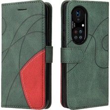 Mellow Mall Huawei P50 Pro Pu Deri Flip Folio Kılıf Kickstand Koruyucu (Yurt Dışından)