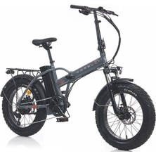 Corelli Voniq E Fat Bike Katlanır Elektirikli Bisiklet Gri