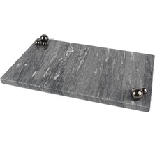 Mikasa Moor Gri Siyah Mermer Tepsi 34X22CM