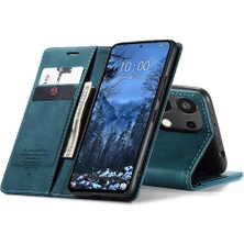 Mellow Mall Xiaomi Redmi Not 13 Için Flip Case 4g Vintage Pu Deri Cüzdan Çevir Folio (Yurt Dışından)