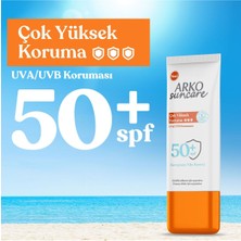 Arko Suncare Çok Yüksek Koruma SPF50+ Kouyucu Yüz Kremi 50 ml 2 Adet