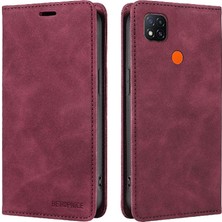 Mays Boutique Xiaomi Poco C3 Için Folio Cüzdan Manyetik Pu Deri Koruyucu Kılıf (Yurt Dışından)