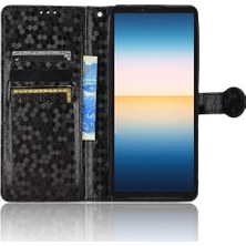 Mays Boutique Sony Xperia 1 Iii Için Geometrik Desen Deri Cüzdan Kapak Toka (Yurt Dışından)