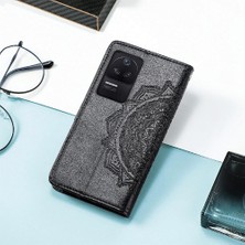 Mays Boutique Redmi K40S Zarif Desen Darbeye Basit Iş Deri Için Kılıf (Yurt Dışından)