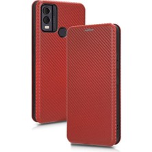 Mays Boutique Nokia C22 Için Kılıf Tam Koruma Deri Folio Flip Case Manyetik (Yurt Dışından)