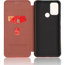 Mays Boutique Nokia C22 Için Kılıf Tam Koruma Deri Folio Flip Case Manyetik (Yurt Dışından)