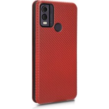 Mays Boutique Nokia C22 Için Kılıf Tam Koruma Deri Folio Flip Case Manyetik (Yurt Dışından)