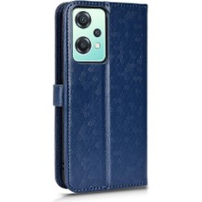 Mays Boutique Oneplus Nord Ce 2 5g Deri Cüzdan Kapak Için Kılıf Geometrik Desen (Yurt Dışından)