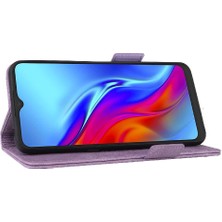 Mays Boutique Kart ile Tcl 20E/20Y Deri Folio Flip Case Kart Ekleme Için Kılıf (Yurt Dışından)