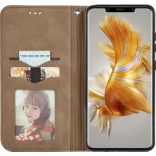 Mays Boutique Huawei Mate 50 Pro Kılıf Için Kılıf Basit Iş Cüzdan Fermuar (Yurt Dışından)