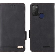 Mays Boutique Kart ile Tcl 20E/20Y Deri Folio Flip Case Kart Ekleme Için Kılıf (Yurt Dışından)