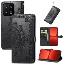 Mays Boutique Xiaomi 13 Için Basit Iş Deri Kılıf Zarif Desen Flip Case (Yurt Dışından)