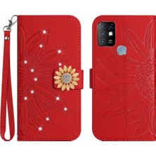 Mays Boutique Infinix Sıcak 10 Telefon Kapak Için Kılıf Darbeye Dayanıklı Tpu Kabuk Kart Tutucu Flip (Yurt Dışından)