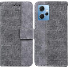 Mays Boutique Xiaomi Redmi Için Not 12 4g Premium Pu Deri Geometrik Kabartmalı (Yurt Dışından)