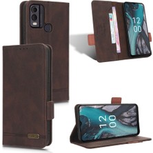 Mays Boutique Nokia C22 Deri Folio Flip Case Kart Ekleme Tam Kapak Için Kılıf (Yurt Dışından)