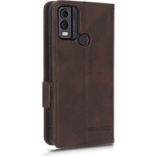 Mays Boutique Nokia C22 Deri Folio Flip Case Kart Ekleme Tam Kapak Için Kılıf (Yurt Dışından)