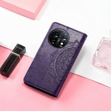 Mays Boutique Oneplus 11 Için Kılıf Basit Iş Darbeye Kapak Çevirin Deri Kılıf (Yurt Dışından)