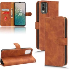 Mays Boutique Kart Tutucu Kickstand Deri Folio Flip Case ile Nokia C32 Için Kılıf (Yurt Dışından)