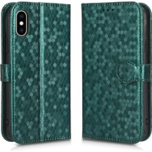 Mays Boutique IPhone X/xs Manyetik Toka Deri Cüzdan Kapak Geometrik Desen (Yurt Dışından)