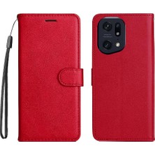 Mellow Mall Oppo Bulmak Için Flip Case X5 Pro Yüksek Kaliteli Deri Klasik Düz Renk (Yurt Dışından)