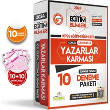 İnformal Yayınları 2024 KPSS Eğitim Bilimleri Yazarlar Karması Türkiye Geneli Kurumsal 10'lu D. Çözümlü Paket Deneme