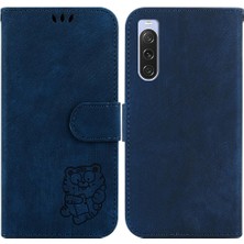 Mays Boutique Sony Xperia 10 V Için Kılıf Kart Cep Flip Folio Cüzdan Kılıf Kabartmalı Sevimli (Yurt Dışından)