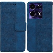 Mays Boutique Infinix Not 30 Için Geometrik Kabartmalı Flip Folio Kickstand Özelliği (Yurt Dışından)