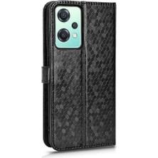 Mays Boutique Oneplus Nord Ce 2 5g Deri Cüzdan Kapak Için Kılıf Geometrik Desen (Yurt Dışından)