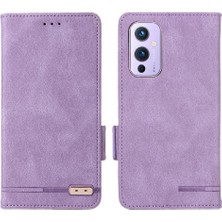 Mays Boutique Kart Tutucu Kickstand ile Oneplus 9 Deri Folio Flip Case Için Kılıf (Yurt Dışından)