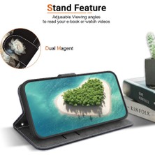 Mellow Mall Xiaomi Poco F5 Manyetik Kapatma Cüzdan Pu Deri Kart Yuvaları Için Kılıf (Yurt Dışından)