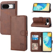 Mellow Mall Google Piksel 8A Kabartmalı Kickstand Için Cüzdan Durumda Tüm Yuvarlak Koruma (Yurt Dışından)
