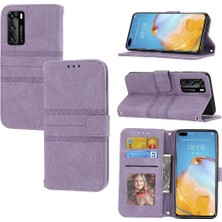 Mellow Mall Huawei P40 Pro Kickstand Pu Deri Cüzdan Kılıf Için Flip Case Darbeye (Yurt Dışından)