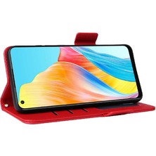 Mellow Mall Oppo A78 4g Kart Yuvaları Için Kılıf Tutucu Pu Deri Cüzdan Yan Toka (Yurt Dışından)