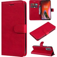 Mellow Mall Oneplus Nord 2 5g Için Flip Case Kart Yuvası ile Klasik Düz Renk Yüksek (Yurt Dışından)