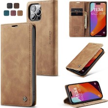 Mellow Mall Iphone 15 Için Flip Case Pro Max Durumda Kart Yuvası Kickstand Vintage Pu Cüzdan (Yurt Dışından)