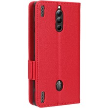 Mellow Mall Zte Nubia Kırmızı Sihirli 8 Pro Için Kılıf Yan Toka Cüzdan Manyetik Pu Deri (Yurt Dışından)