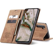 Mellow Mall Oneplus Nord Vintage Pu Deri Cüzdan Manyetik Kapatma Flip Case (Yurt Dışından)