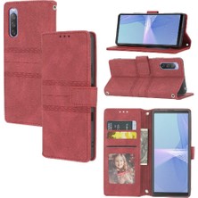 Mellow Mall Sony Xperia 10 Iii Için Flip Case Manyetik Kapatma Pu Deri Darbeye (Yurt Dışından)