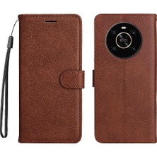 Mellow Mall Onur X9 Iş Cüzdan Telefon Kılıfı Için Flip Case Klasik Düz Renk ile (Yurt Dışından)