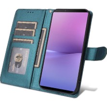 Mellow Mall Sony Xperia 10 V Flip Kapak Için Flip Case Basit Iş Cüzdan Deri (Yurt Dışından)