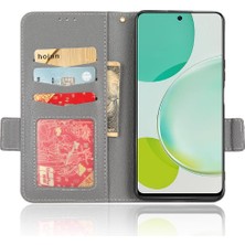 Mellow Mall Huawei Nova 11I Için Kılıf Yan Toka Kart Yuvaları Tutucu Pu Deri Manyetik (Yurt Dışından)