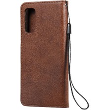 Mellow Mall Kart Yuvası Cüzdan ile Samsung Galaxy S20 Klasik Düz Renk Için Flip Case (Yurt Dışından)