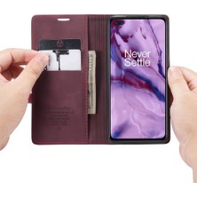 Mellow Mall Oneplus Nord Vintage Pu Deri Cüzdan Manyetik Kapatma Flip Case (Yurt Dışından)