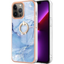 Colorful Shop IPhone 13 Için Kılıf Pro Max Mermer Darbeye Tpu Silikon 360 &deg; Dönebilir (Yurt Dışından)